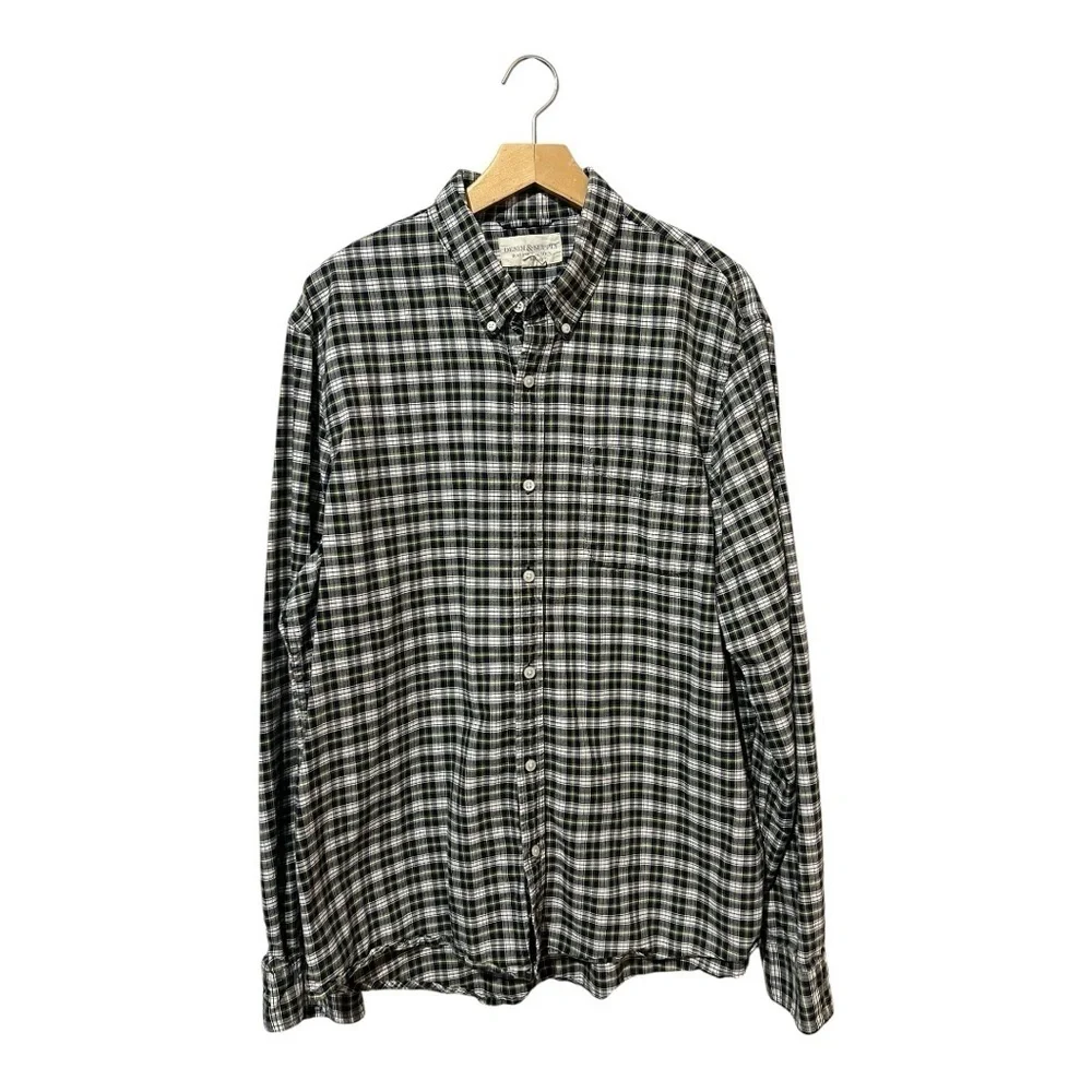Denim & Supply Ralph Lauren Men's XXL Plaid Button Down Shirt 100% Cotton